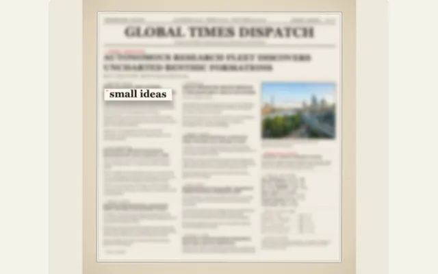 Captured PaperAnimationLab preview illustrating newspaper text cut