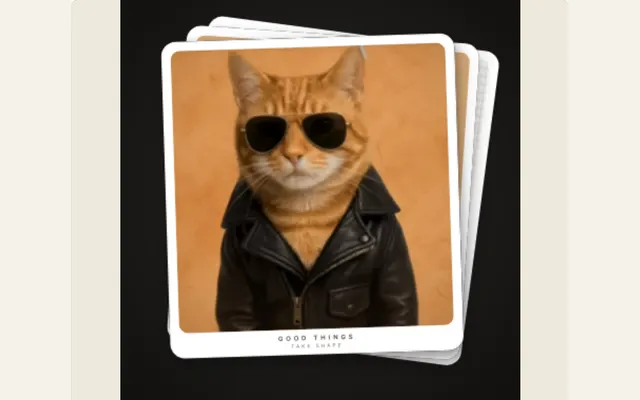 Captured PaperAnimationLab preview illustrating photo page turn