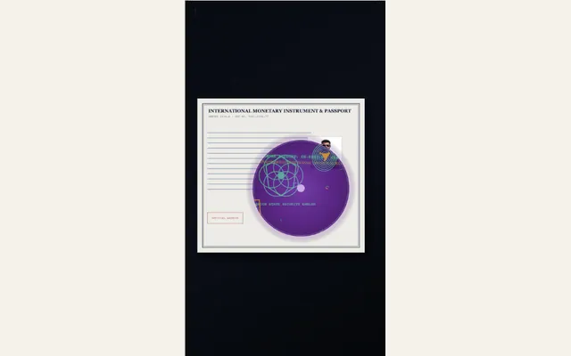 Captured Forensic Blacklight Inspection preset with its sample composition in PaperAnimationLab