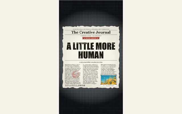 Captured Weekend pages preset with its sample composition in PaperAnimationLab