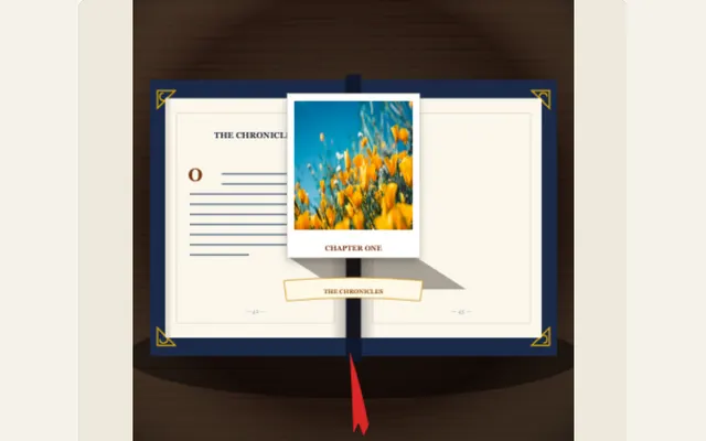 Captured PaperAnimationLab preview illustrating victorian popup book
